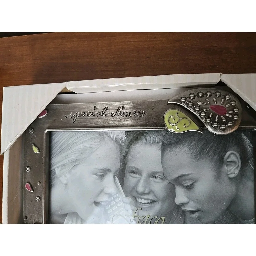 Lot of 4 MCM Silver Gold Tone Picture Frames FETCO 4x6 3x5‎ New